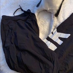 Pink boyfriend style sweatpants